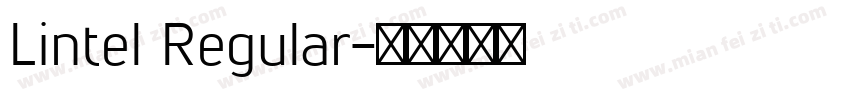 Lintel Regular字体转换